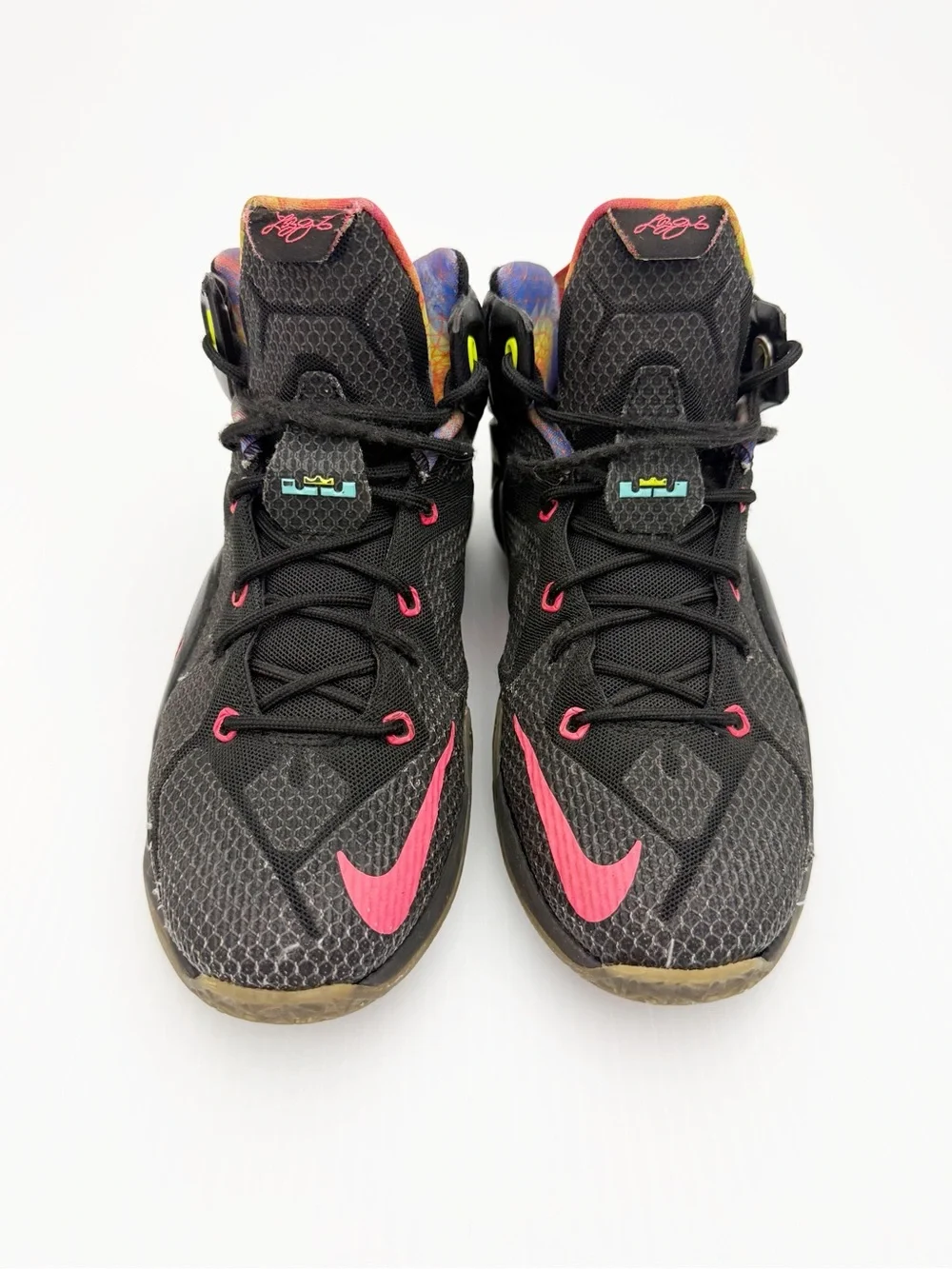 Nike Lebron 12 GS Data Youth Basketball Sneakers Shoes